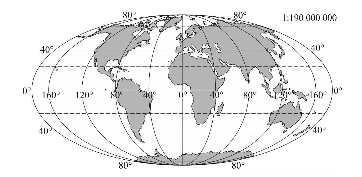 Na mapie przedstawiono kontynenty.
